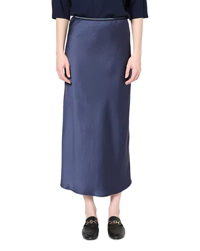Gerard Darel Vesanie Midi Skirt In Navy