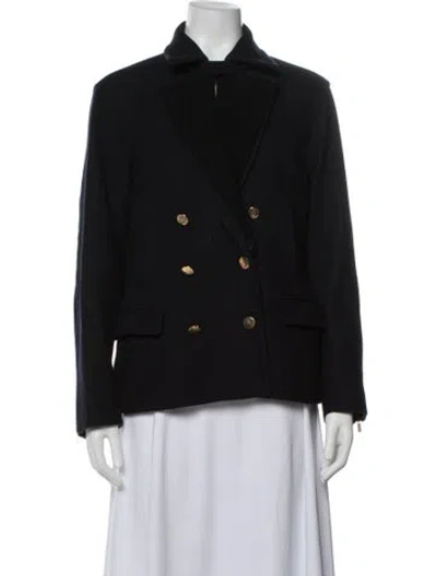Pre-owned Gerard Darel Virgin Wool Blazer In Black