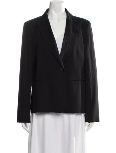 Pre-owned Gerard Darel Virgin Wool Blazer In Black