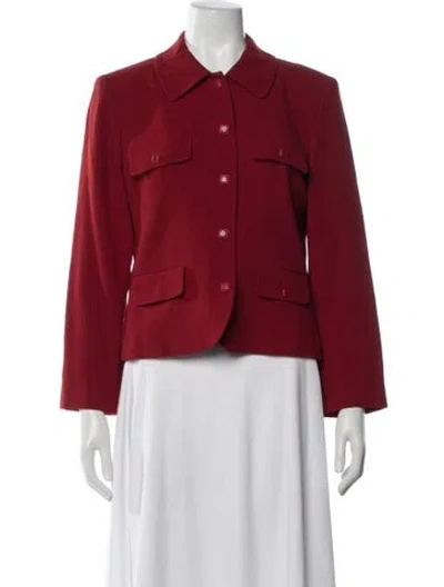 Pre-owned Gerard Darel Virgin Wool Blazer In Red
