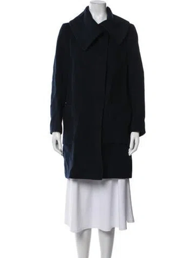 Pre-owned Gerard Darel Virgin Wool Coat In Blue