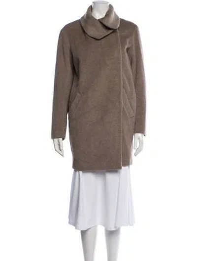 Pre-owned Gerard Darel Virgin Wool Coat In Brown