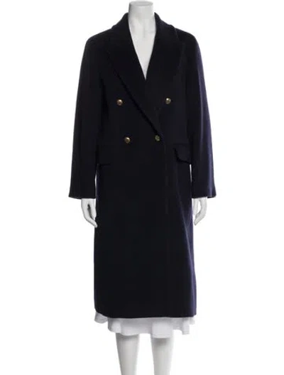 Pre-owned Gerard Darel Virgin Wool Peacoat In Blue