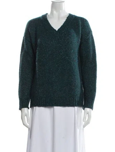 Pre-owned Gerard Darel V-neck Sweater In Blue