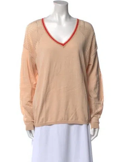 Pre-owned Gerard Darel V-neck Sweater In Neutral