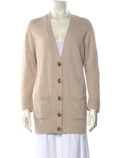 Pre-owned Gerard Darel V-neck Sweater In Neutral
