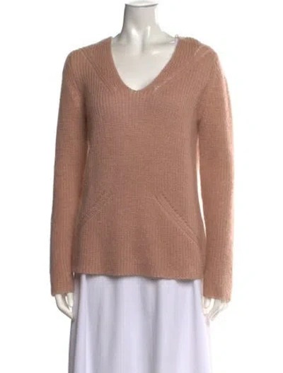 Pre-owned Gerard Darel V-neck Sweater In Neutrals