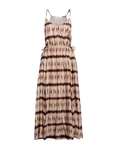 Gerard Darel Jameson Floral Midi Dress In Beige