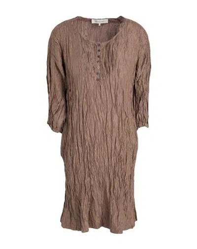 Gerard Darel Woman Mini Dress Brown Size 12 Silk