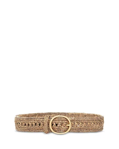 Gerard Darel Women's Erika Raffia Belt In Taupe