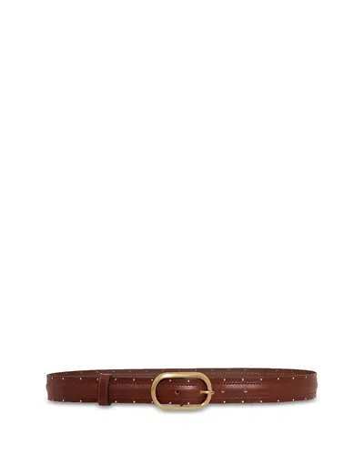 Gerard Darel Women's Honore Leather Belt In Brown