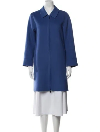 Pre-owned Gerard Darel Wool Coat In Blue