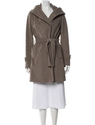 Pre-owned Gerard Darel Wool Coat In Brown/neutrals