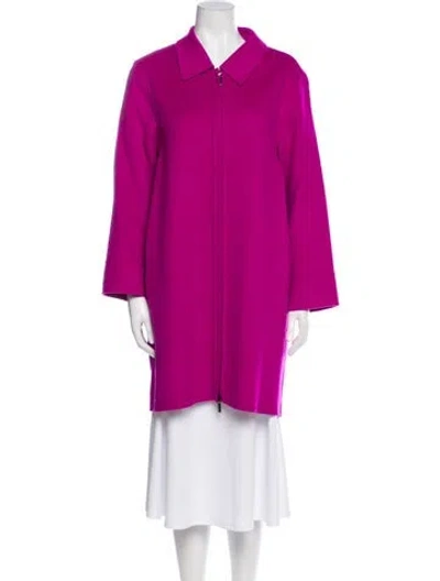 Pre-owned Gerard Darel Wool Coat In Purple