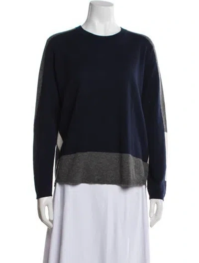 Pre-owned Gerard Darel Wool Colorblock Pattern Sweater In Blue