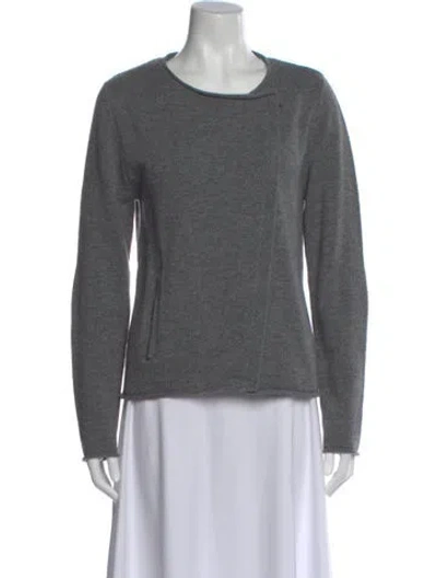 Pre-owned Gerard Darel Wool Crew Neck Sweater In Gray