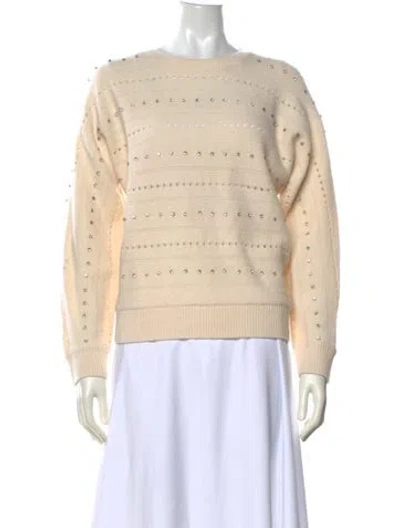 Pre-owned Gerard Darel Wool Crew Neck Sweater In Neutrals