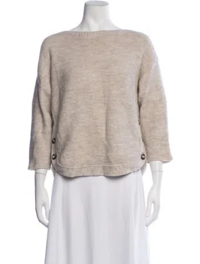 Pre-owned Gerard Darel Wool Crew Neck Sweater In Neutrals