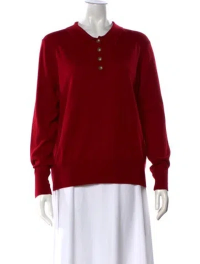 Pre-owned Gerard Darel Wool Crew Neck Sweater In Red