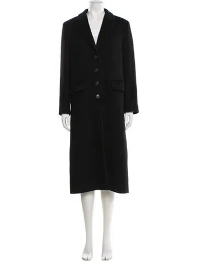 Pre-owned Gerard Darel Wool Faux Fur Coat In Black