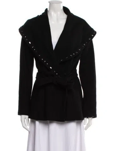 Pre-owned Gerard Darel Wool Jacket In Black