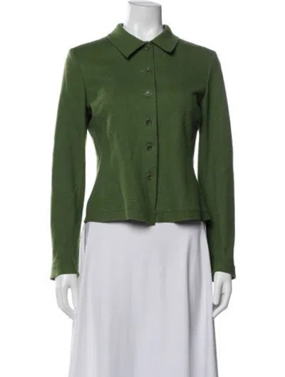 Pre-owned Gerard Darel Wool Jacket In Green