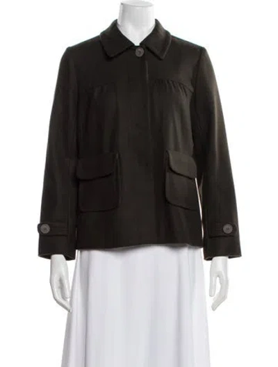 Pre-owned Gerard Darel Wool Jacket In Green