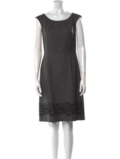Pre-owned Gerard Darel Wool Knee-length Dress In Gray