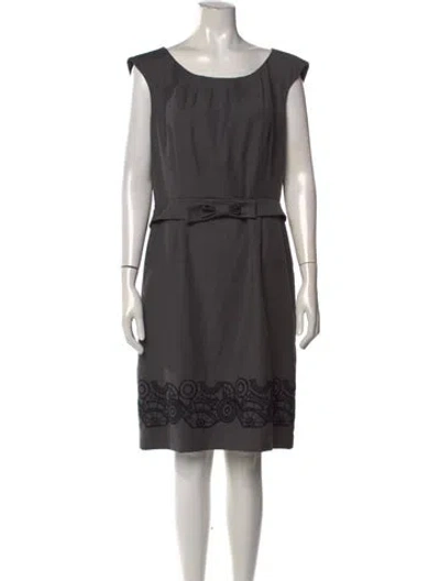 Pre-owned Gerard Darel Wool Knee-length Dress In Gray