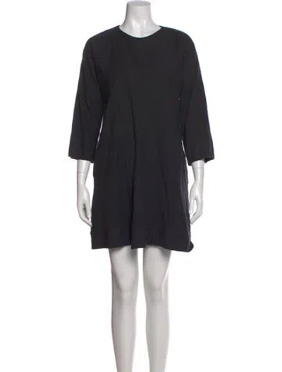 Pre-owned Gerard Darel Wool Mini Dress In Black