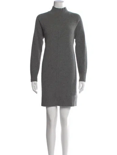 Pre-owned Gerard Darel Wool Mini Dress In Gray