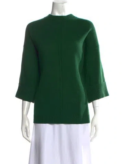 Pre-owned Gerard Darel Wool Mock Neck Sweater In Green