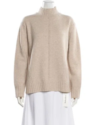 Pre-owned Gerard Darel Wool Mock Neck Sweater In Neutral