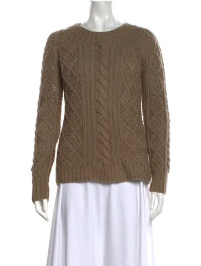 Pre-owned Gerard Darel Wool Patterned Sweater In Brown