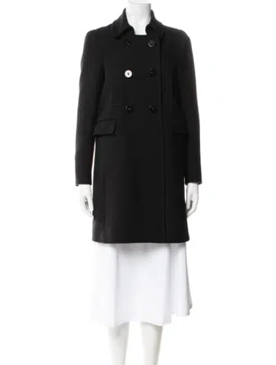 Pre-owned Gerard Darel Wool Peacoat In Black