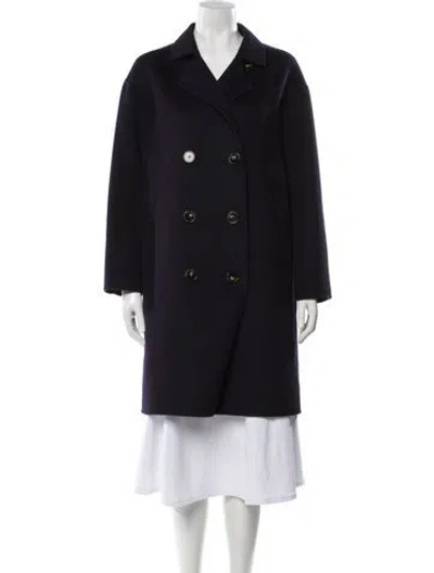 Pre-owned Gerard Darel Wool Peacoat In Blue