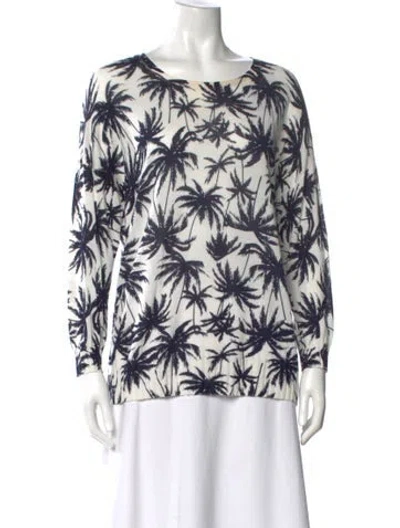 Pre-owned Gerard Darel Wool Printed Sweater In White
