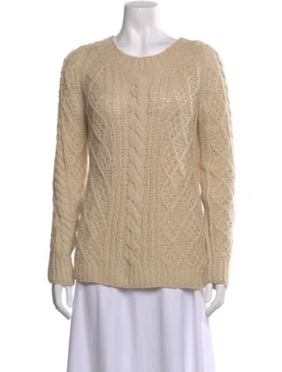 Pre-owned Gerard Darel Wool Scoop Neck Sweater In Neutral