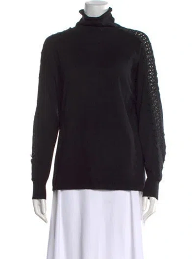 Pre-owned Gerard Darel Wool Turtleneck Sweater In Black