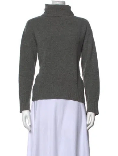 Pre-owned Gerard Darel Wool Turtleneck Sweater In Grey