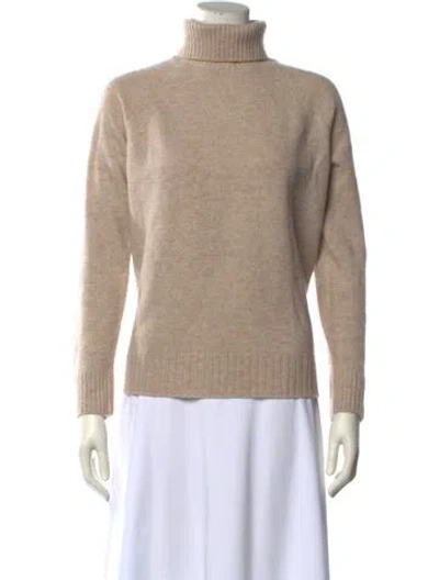 Pre-owned Gerard Darel Wool Turtleneck Sweater In Neutral