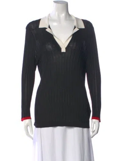 Pre-owned Gerard Darel Wool V-neck Sweater In Black