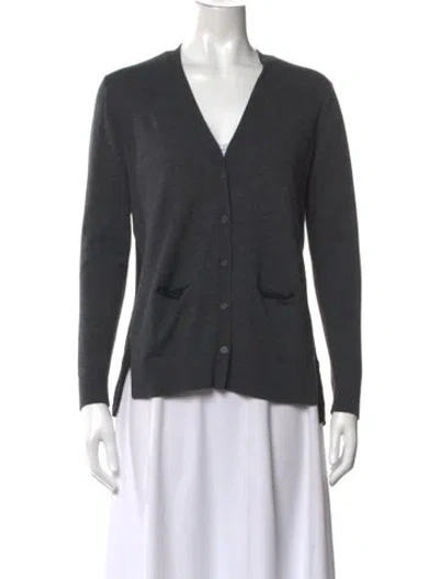 Pre-owned Gerard Darel Wool V-neck Sweater In Grey