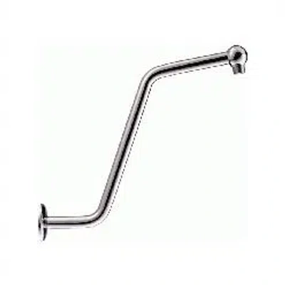 Gerber 13" S Accessories Shaped Shower Arm With Flange In Chrome