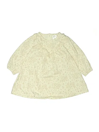 Pre-owned Gerber Kids' 3/4 Sleeve Blouse In Ivory