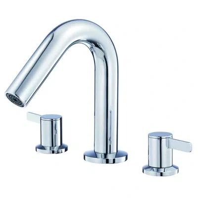 Gerber Amalfi Double Handle Deck Mounted Roman Tub Faucet In Chrome