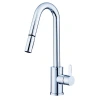 Gerber Amalfi Pull Down Single Handle Kitchen Faucet In Chrome