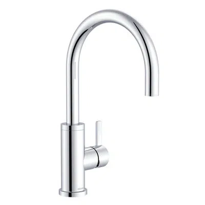 Gerber Amalfi Single Handle Deck Mount Standard Kitchen Faucet In Chrome