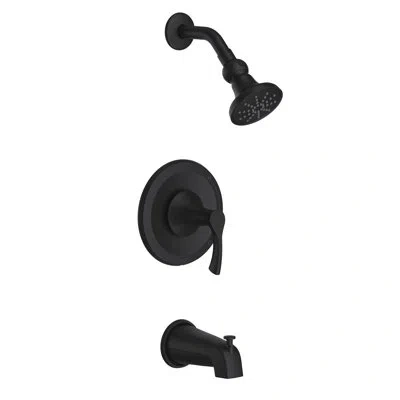 Gerber Antioch Tub And Shower Faucet In Satin Black