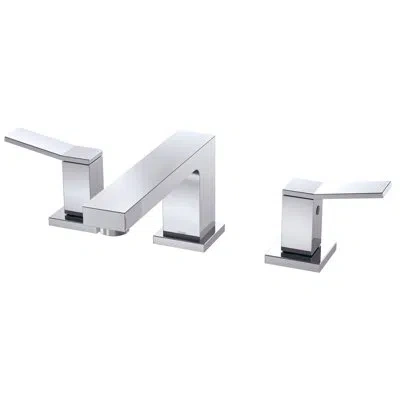 Gerber Avian Widespread Bathroom Faucet With Drain Assembly In Chrome